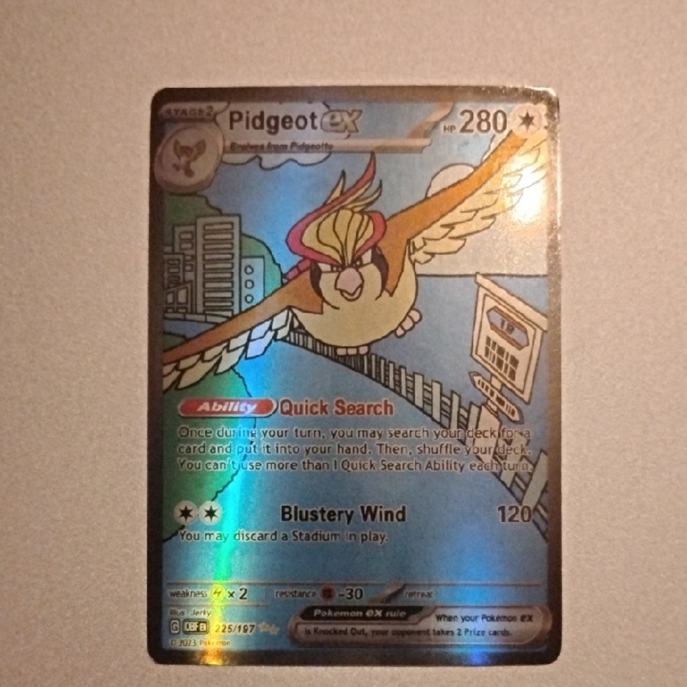 Pidgeot EX Holographic Pokémon Card